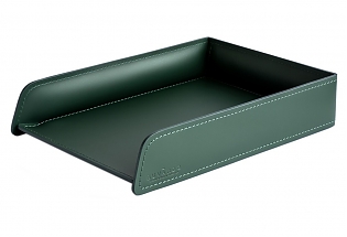 A4 Office Paper Tray - Light Green - Smooth Leather